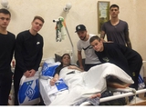 Игроки «Динамо» проведали в госпитале воинов АТО (ФОТО, ВИДЕО)