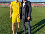 Andrii Shevchenko congratulated the youth national team of Ukraine on the victory and Player No. 7 on his debut