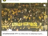 David "Khimik" Kasatkin - über das Banner der Aris-Fans: "Schickt mir eine Nachricht - wo? Ich werde kommen."