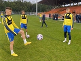 Vorbereitung der Nationalmannschaft der Ukraine. Training in Warschau am Vorabend des Trainingslagers in Glasgow