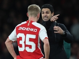 Mikel Arteta commented on Zinchenko's situation at Arsenal after a series of matches in reserve
