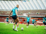 Wszystkich 26 zawodników kadry narodowej wzięło udział w treningu reprezentacji Ukrainy na Stadionie Narodowym w Warszawie