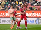 Augsburg gegen Werder 2:1. Deutsche Meisterschaft, Runde 23. Spielbericht, Statistik.