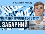 Илья Забарный — лучший игрок 23-го тура по версии УПЛ