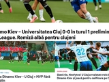 «Героическая ничья», — румынские СМИ о матче «Динамо» — «Университатя»
