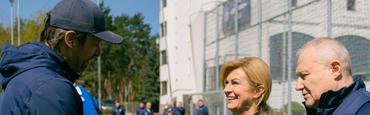 Четверта президентка Хорватії завітала у гості до «Динамо» (ФОТО, ВІДЕО)