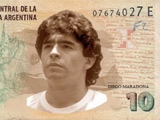 Аргентинские болельщики хотят видеть портрет Марадоны на банкнотах