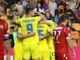 The national team of Ukraine won the biggest away victory in the last nine years