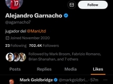Skandal bei Manchester United? Garnacho mochte einen Beitrag von einem englischen Journalisten, der ten Hague kritisierte (SCREE