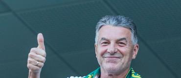 Игорь Суркис поздравил президента «Левого Берега» Николая Лавренко с юбилеем