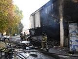 В оккупированном Россией Симферополе случился масштабный пожар на главном стадионе Крыма (ВИДЕО)