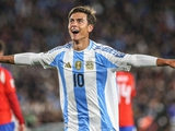 Dybala scored for the Argentine national team for the first time in two years, playing at number 10