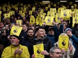 Everton fans staged a protest against the Premier League (PHOTOS)