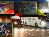 Полиция арестовала албанского болельщика, забросавшего камнями автобус сборной Сербии