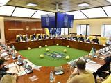 Президент УАФ Андрей Шевченко проводит встречу с представителями клубов УПЛ