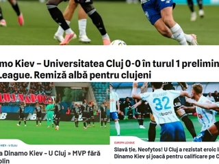 «Героїчна нічия», — румунські ЗМІ про матч «Динамо» — «Університатя»