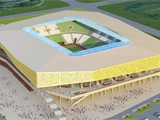 На строительстве нового стадионе во Львове готовятся к установке элементов кровли