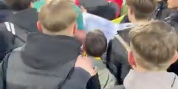 Михавко и болельщики «Буковины»