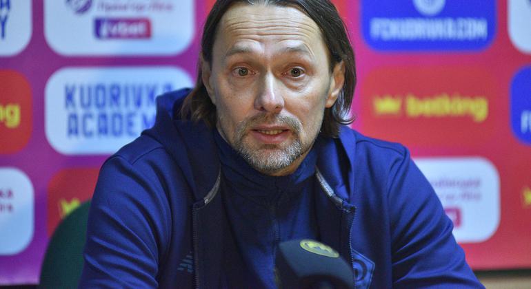 «Кудривка» — «Динамо» — 1:2. Послематчевая пресс-конференция. Игорь Костюк: «Могли закрыть игру ещё в первом тайме» (ВИДЕО)