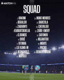 Забарный — в заявке ПСЖ на сегодняшний матч в чемпионате Франции (ФОТО)