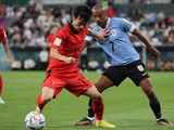 In the match between Uruguay and South Korea, the teams did not have a single shot on goal