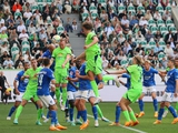 Wolfsburg gegen Hoffenheim 2:1. Deutsche Meisterschaft, Runde der 32. Spielbericht, Statistik.