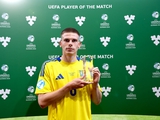 Олег Очеретько — лучший игрок матча Украина U-21 — Дания U-21 (ФОТО)