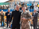  Andrij Schewtschenko nahm an der Preisverleihung für die Gewinner des gesamtukrainischen Turniers der Militärlyzeen teil 