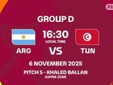  Аргентина 15v30 Тунис | FIFA U-17 World Cup Qatar 2025™