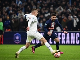 Marseille - PSG - 0:3. French Championship, 25th round. Match review, statistics