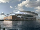 Mikolenko will play there. The network published a PHOTO of the new Everton stadium