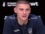 Vitalii Mykolenko: "Ich bereite mich wie immer auf das Spiel gegen Belgien vor"