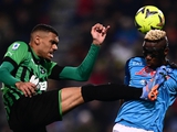 "Sassuolo gegen Napoli 0-2. Italienische Meisterschaft, Runde 23