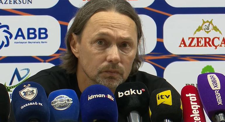 «Карабах» — «Динамо» — 2:0. Пресс-конференция. Игорь Костюк: «Не хватило везения и мастерства»