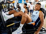 Kylian Mbappe had his first training session with Real Madrid