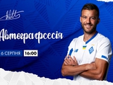 Andriy Yarmolenko's autograph session will be held on Sunday