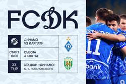 Стартував продаж квитків на матч чемпіонату України «Динамо» — «Карпати»