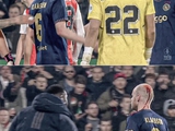 Der Kopf eines Ajax-Spielers wurde während des Spiels gegen Feyenoord von einem von der Tribüne geworfenen Gegenstand getroffen 