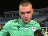Олексій Паламарчук: «Я бачив, що пенальті не було, тому сильно не переживав»