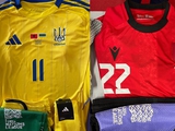 The Ukrainian national team will play against Albania in yellow kits