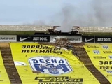В результате очередной бомбардировки Чернигова повреждения получил и стадион «Десны» (ФОТО)