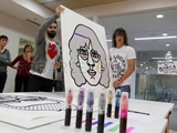 Игроки Барселоны раскрасили свои портреты (ФОТО) 