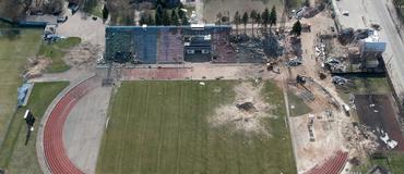 Стадион «Десны» в Чернигове, разрушенный русскими, планируют восстановить до 2027 года. Известна смета