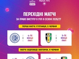 Результати жеребкування плей-оф за право участі в УПЛ у сезоні 2026/2027