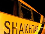Болельщики «Металлиста» разбили три автобуса «Шахтёра»