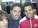 Игроки «Барселоны» покатались в токийском метро