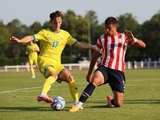 Ukrainische Olympiamannschaft spielt in einem Freundschaftsspiel unentschieden gegen Paraguay