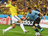 Колумбия — Уругвай. Видео голов. Сумасшедший гол Хамеса Родригеса!