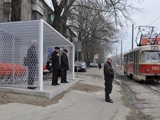 В Донецке появилась «футбольная» остановка трамвая
