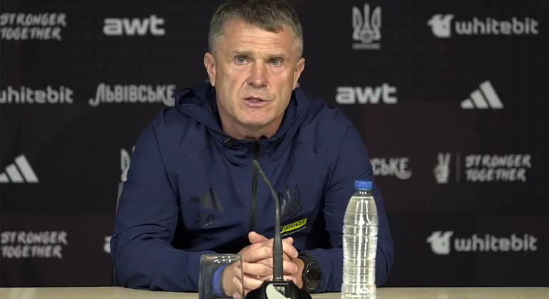 Украина — Албания — 1:0. Пресс-конференция. Сергей Ребров: «Вы не думайте, что я держусь за это место»